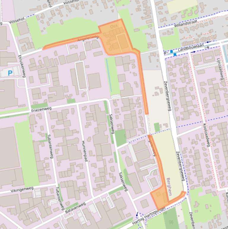 Kaart van postcodegebied 5349TC.