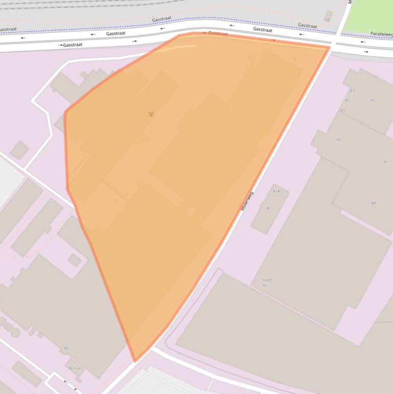 Kaart van postcodegebied 5349TD.