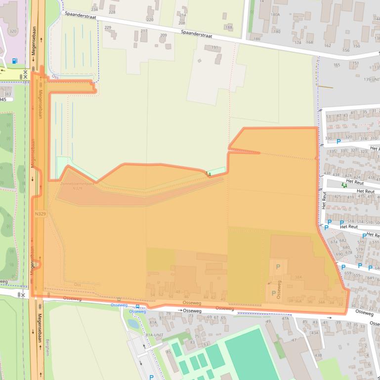 Kaart van postcodegebied 5351AE.