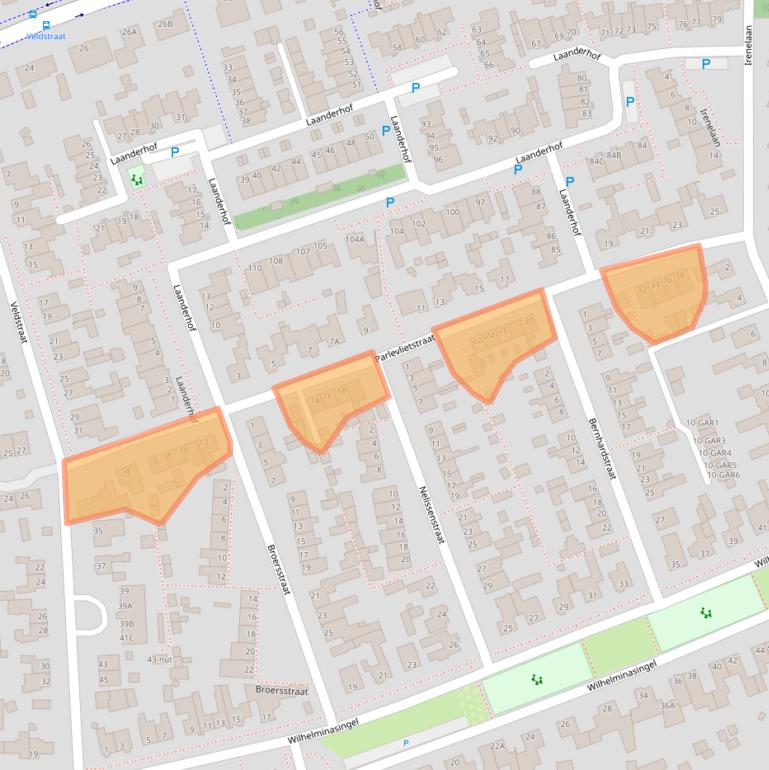 Kaart van postcodegebied 5351BK.