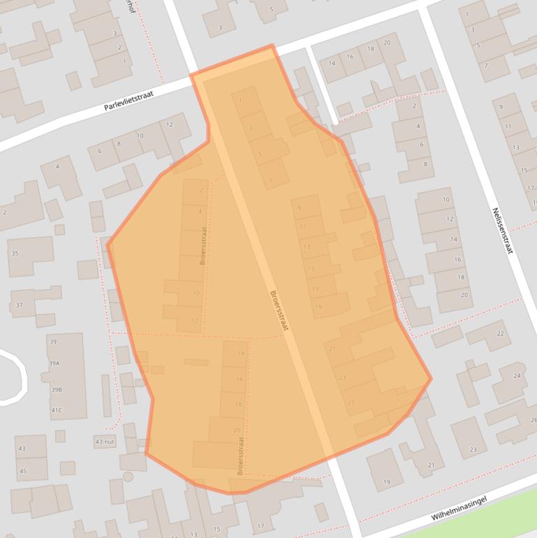 Kaart van postcodegebied 5351BP.