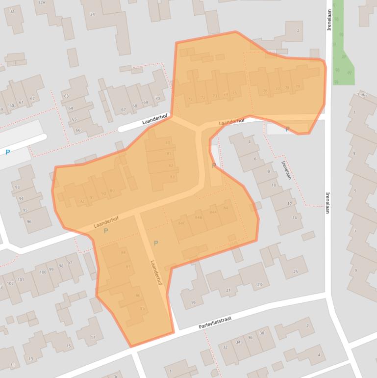 Kaart van postcodegebied 5351CR.