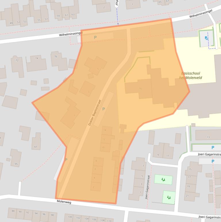 Kaart van postcodegebied 5351EX.