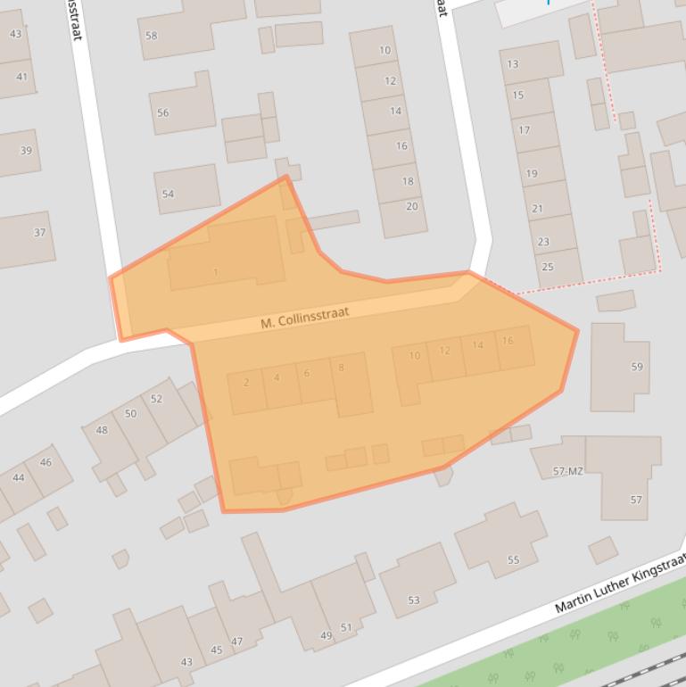 Kaart van postcodegebied 5351GP.