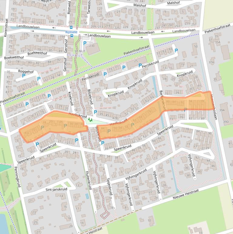 Kaart van postcodegebied 5351KG.