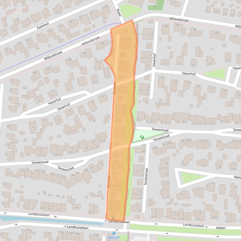 Kaart van postcodegebied 5351ME.