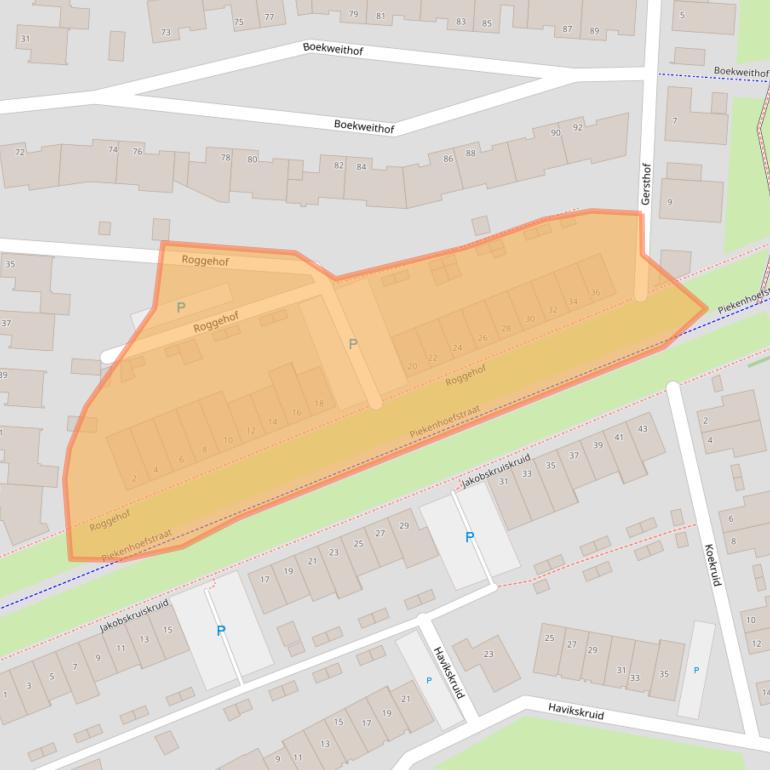 Kaart van postcodegebied 5351MH.