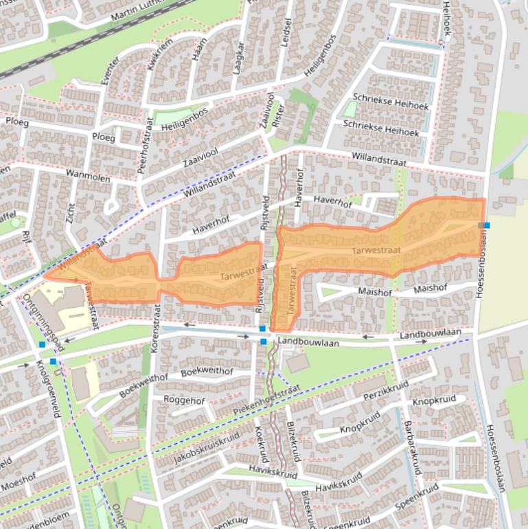 Kaart van postcodegebied 5351MK.