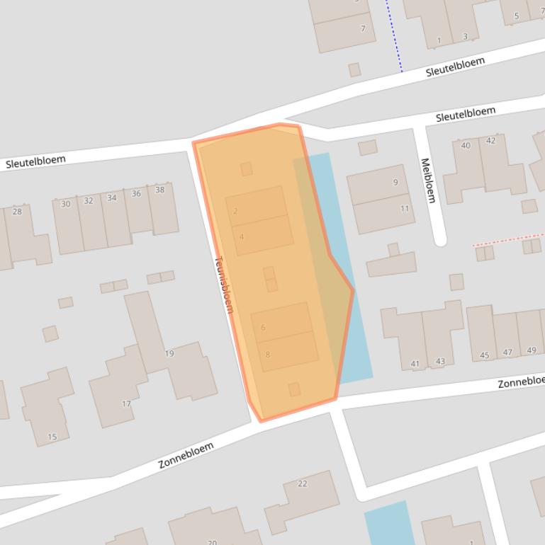 Kaart van postcodegebied 5351MS.