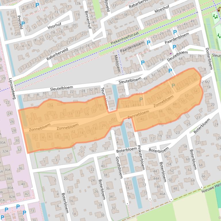Kaart van postcodegebied 5351MT.
