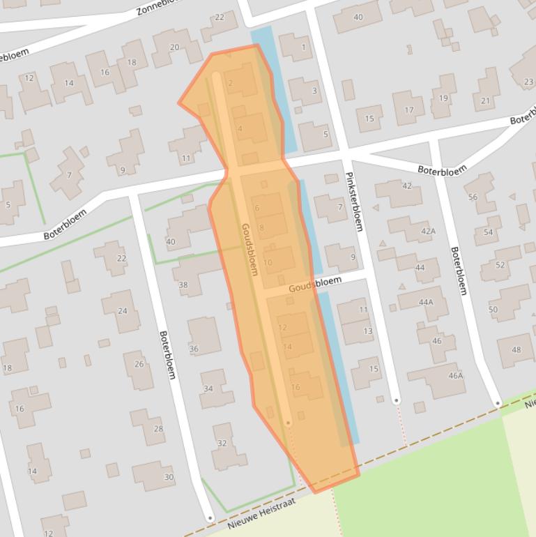Kaart van postcodegebied 5351MX.