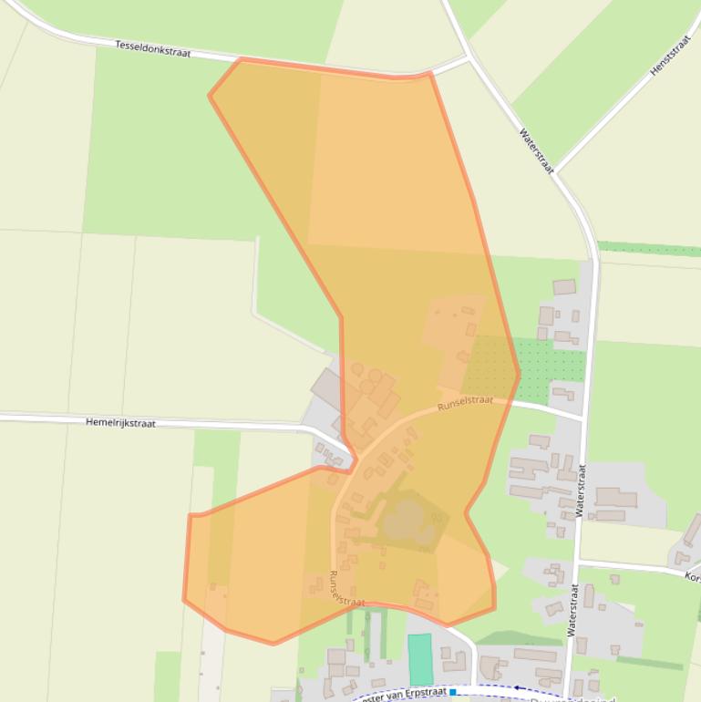Kaart van postcodegebied 5351NJ.