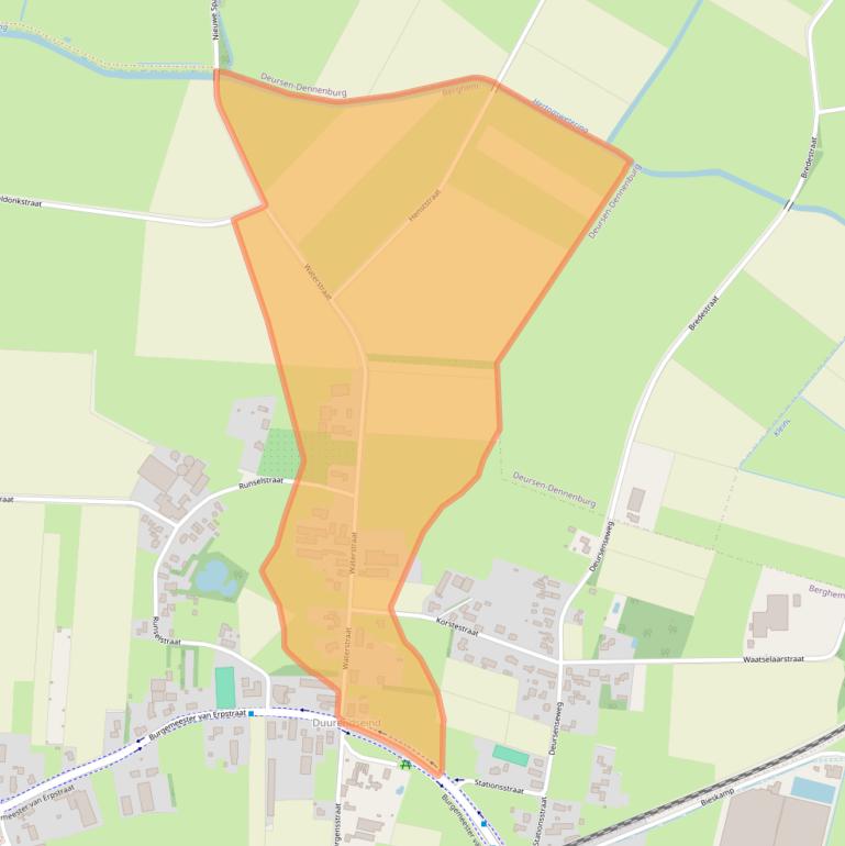 Kaart van postcodegebied 5351NK.