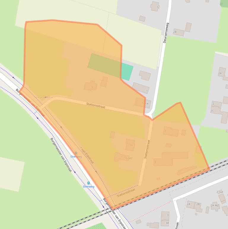 Kaart van postcodegebied 5351NM.