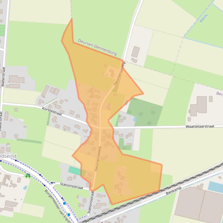 Kaart van postcodegebied 5351NN.