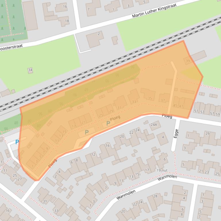 Kaart van postcodegebied 5351NX.
