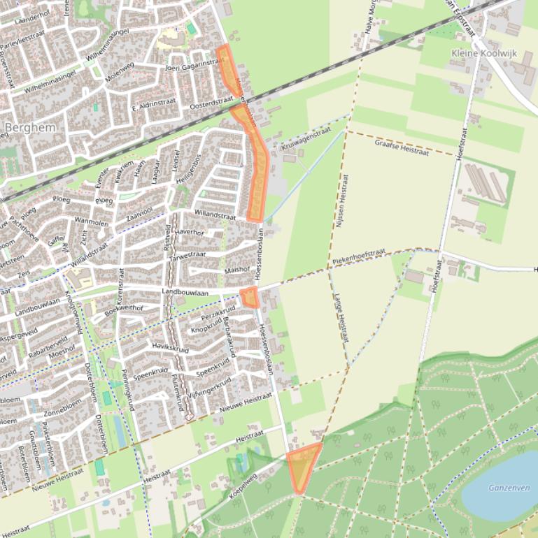 Kaart van postcodegebied 5351PD.