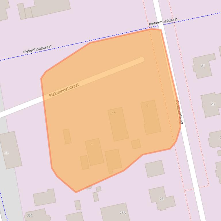 Kaart van postcodegebied 5351PL.