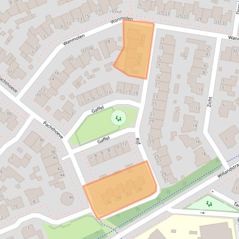 Kaart van postcodegebied 5351RK.