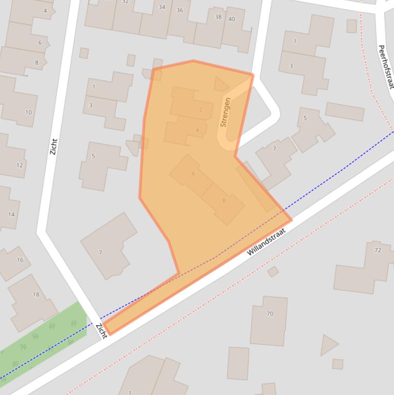 Kaart van postcodegebied 5351RN.