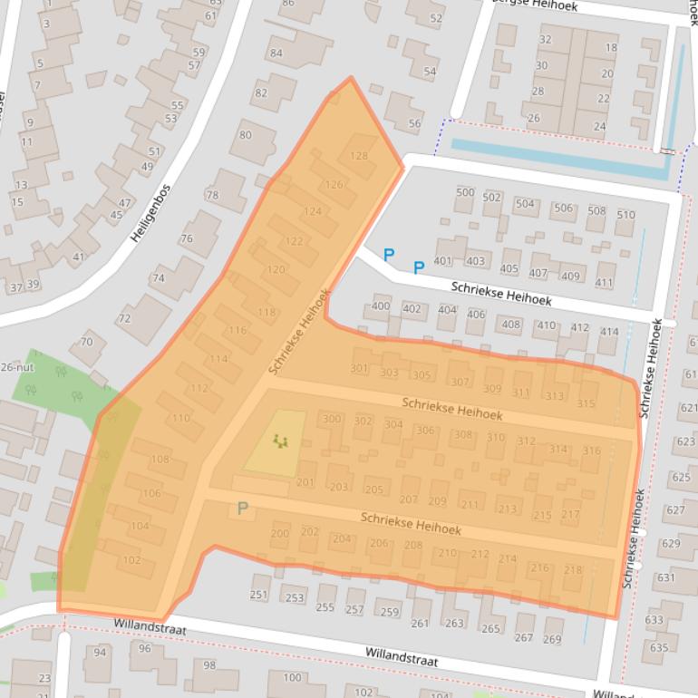 Kaart van postcodegebied 5351SH.