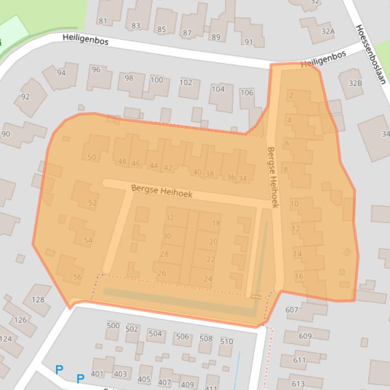 Kaart van postcodegebied 5351SL.