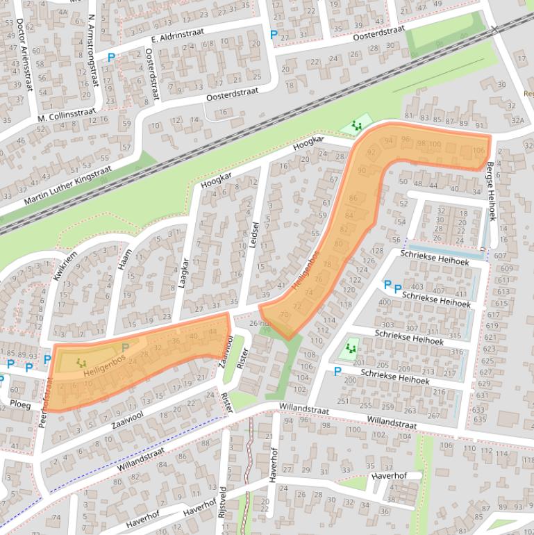Kaart van postcodegebied 5351SP.