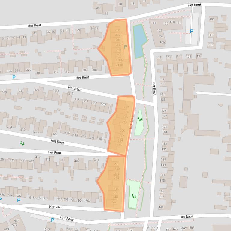 Kaart van postcodegebied 5351TC.