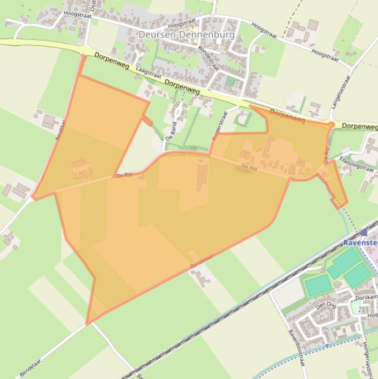 Kaart van postcodegebied 5352KC.