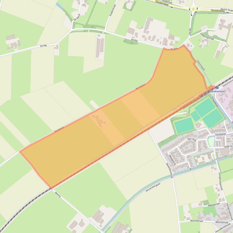 Kaart van postcodegebied 5352KD.