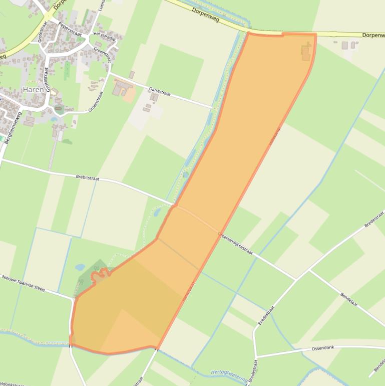 Kaart van postcodegebied 5352KG.