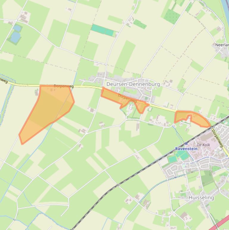 Kaart van postcodegebied 5352LB.