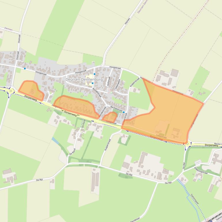 Kaart van postcodegebied 5352LM.