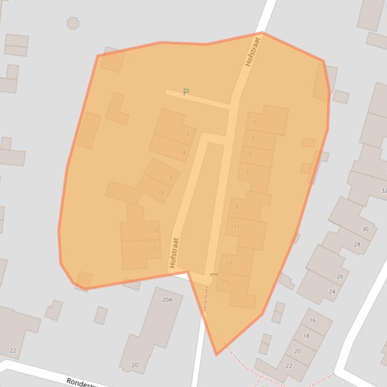 Kaart van postcodegebied 5352LS.