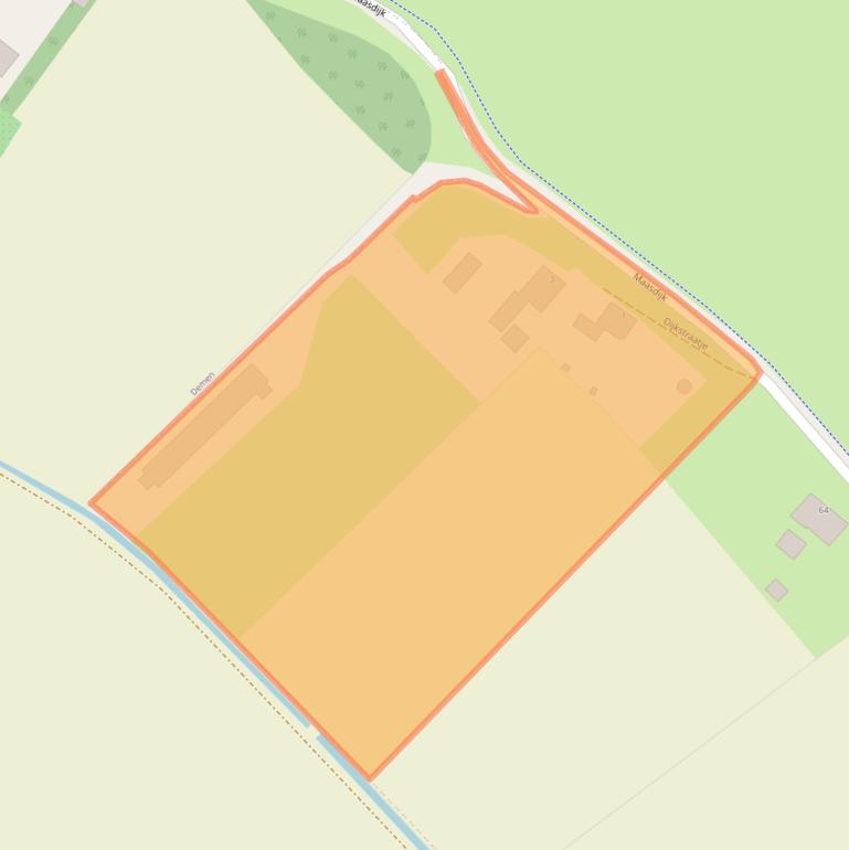 Kaart van postcodegebied 5355KD.