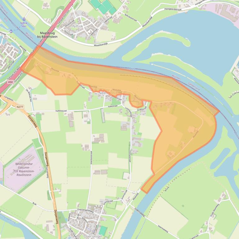 Kaart van postcodegebied 5356NC.