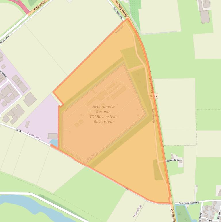 Kaart van postcodegebied 5356NG.