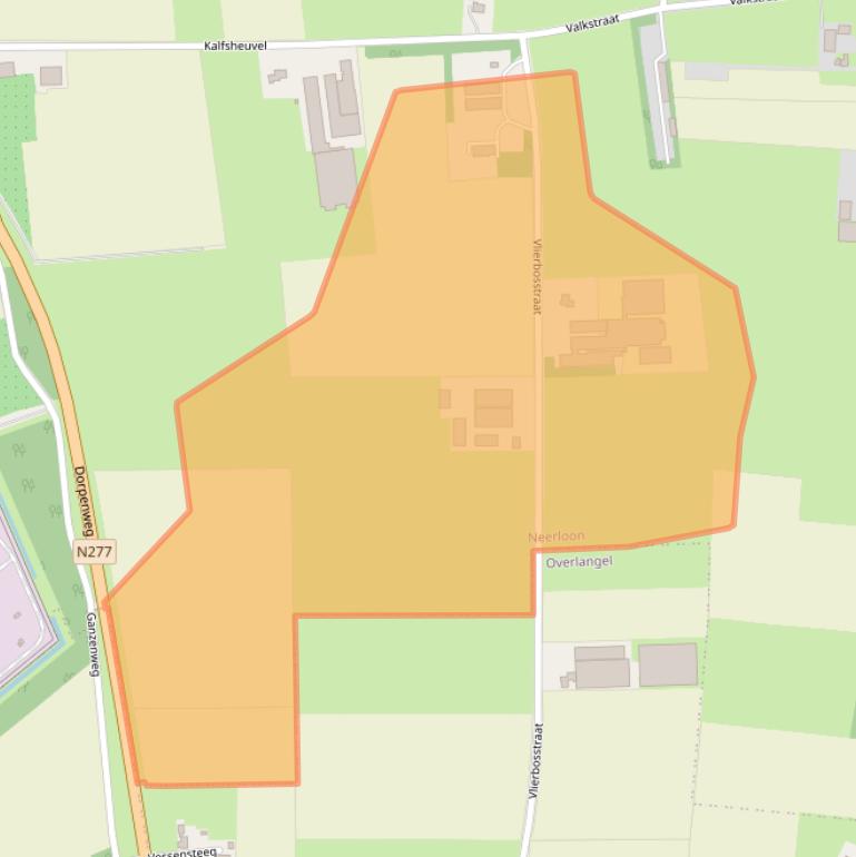 Kaart van postcodegebied 5356PA.