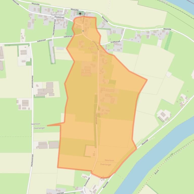 Kaart van postcodegebied 5356PB.