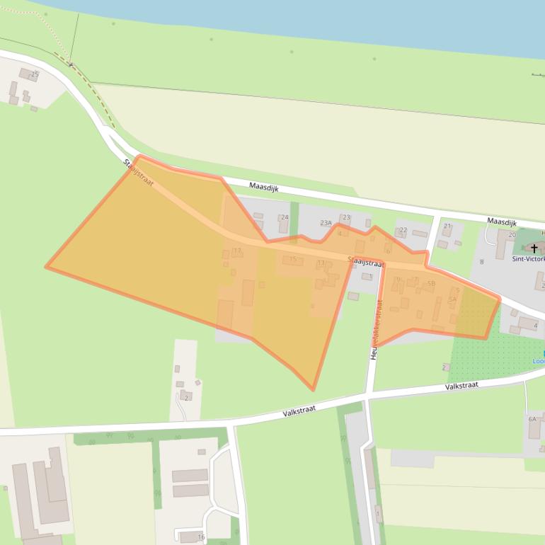 Kaart van postcodegebied 5356PC.