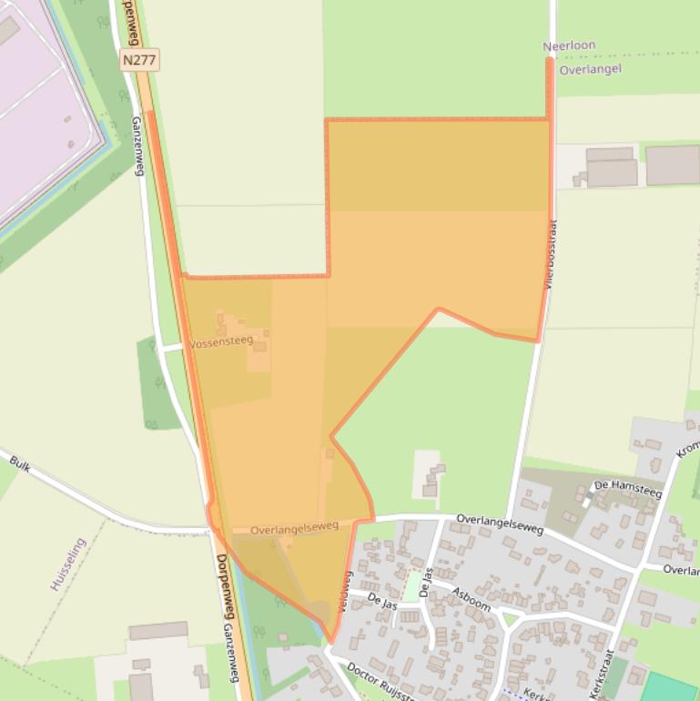 Kaart van postcodegebied 5357NC.