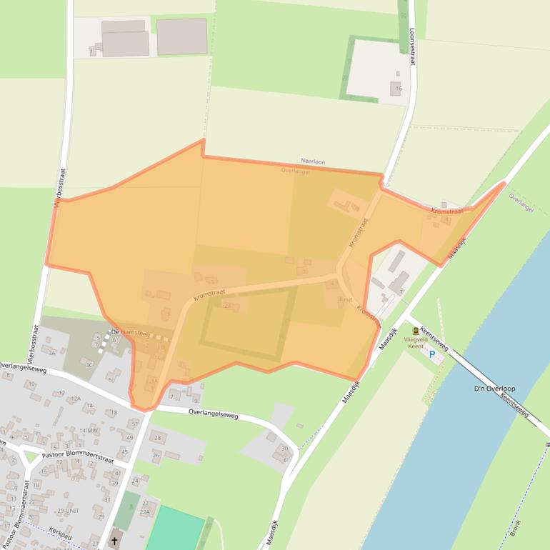 Kaart van postcodegebied 5357PB.