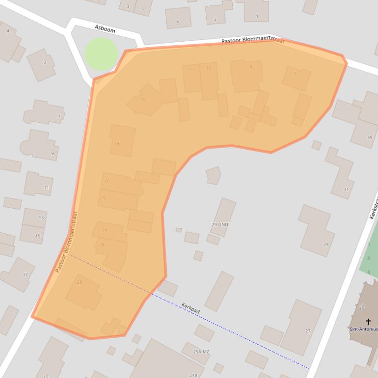 Kaart van postcodegebied 5357PK.