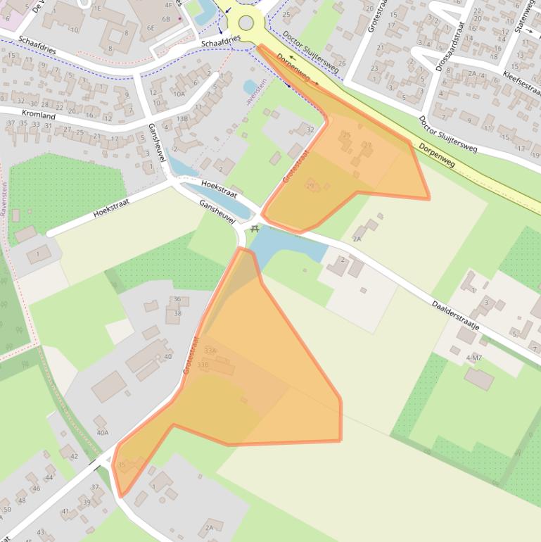 Kaart van postcodegebied 5358BV.