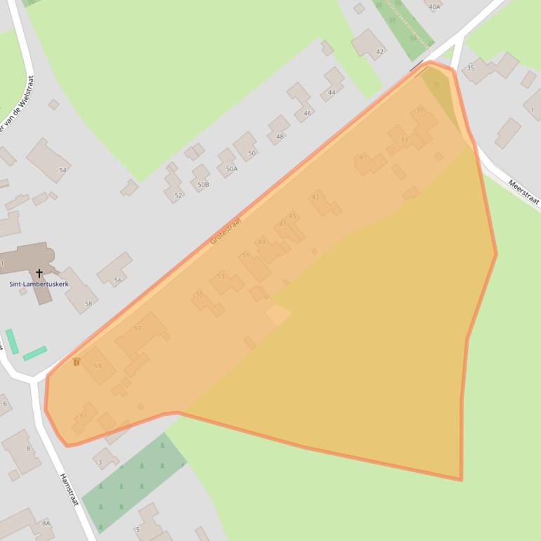 Kaart van postcodegebied 5358BW.