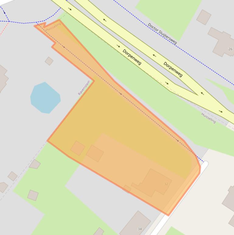 Kaart van postcodegebied 5358BX.