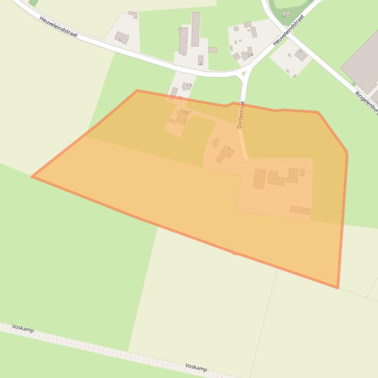 Kaart van postcodegebied 5358NK.