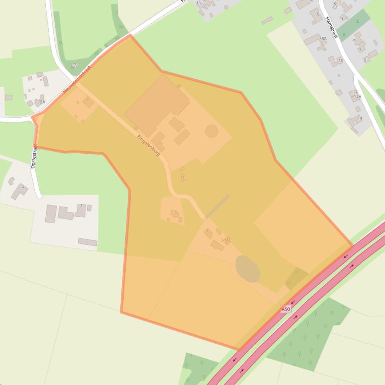 Kaart van postcodegebied 5358NL.