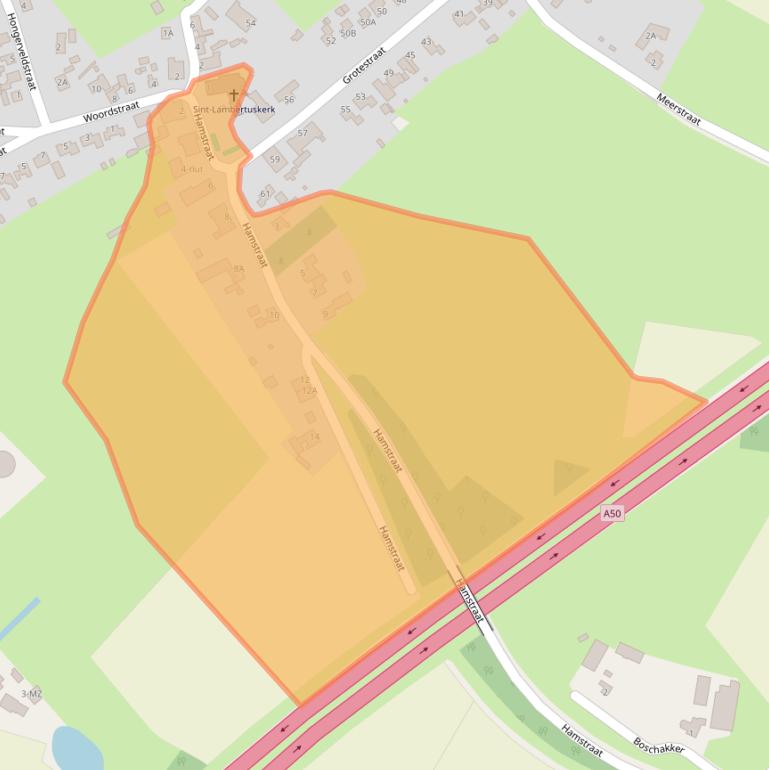 Kaart van postcodegebied 5358NM.