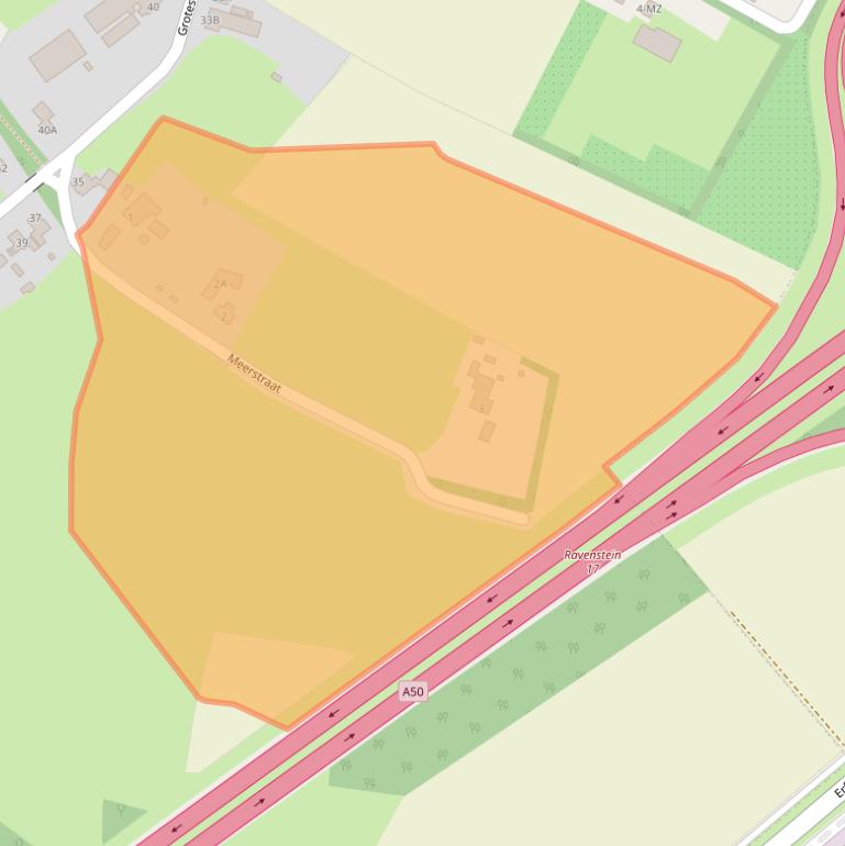 Kaart van postcodegebied 5358NP.